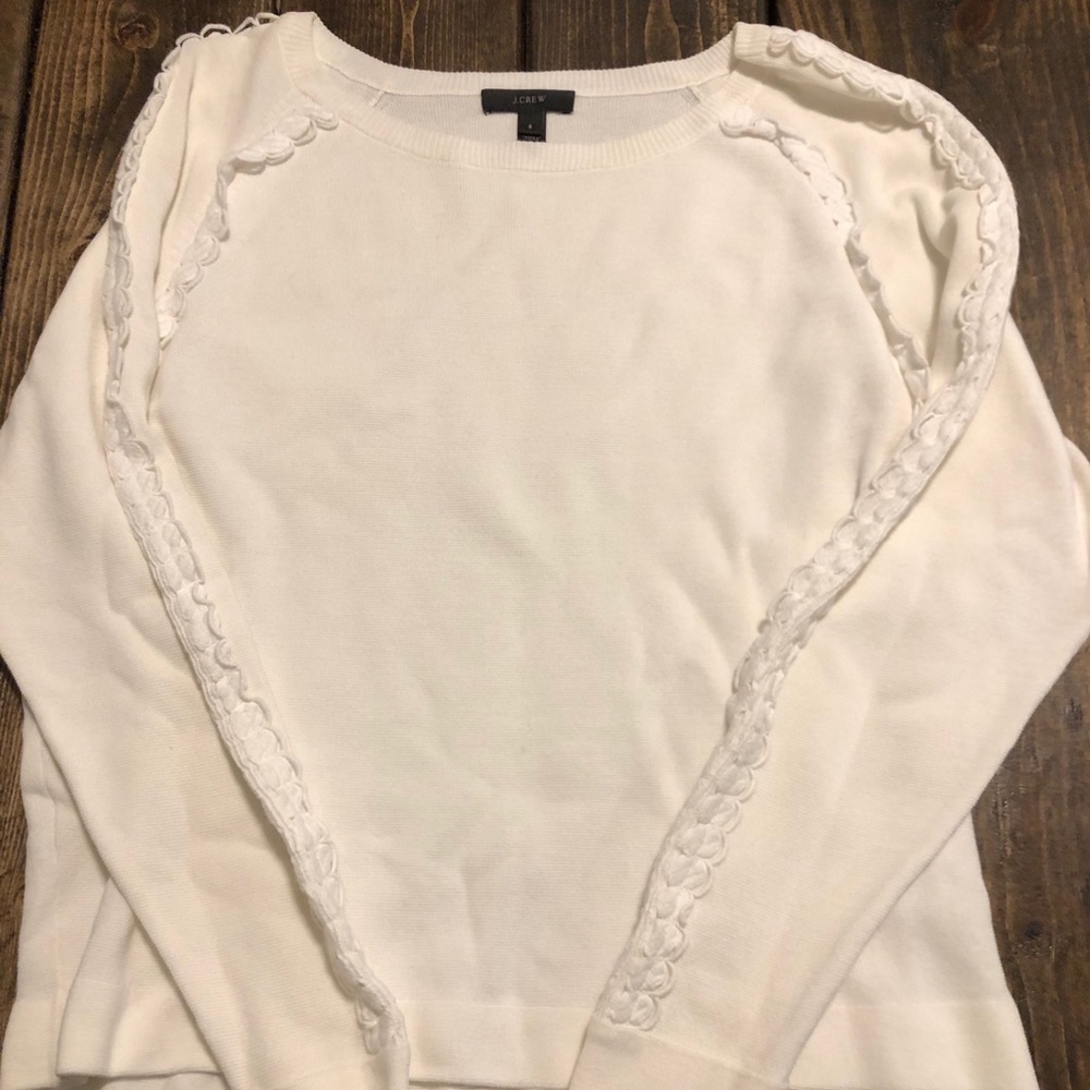 White J Crew sweater